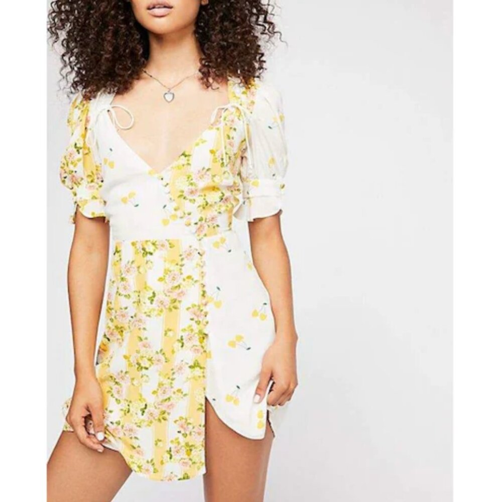 For Love and Lemons Savannah Wrap Mini Dress